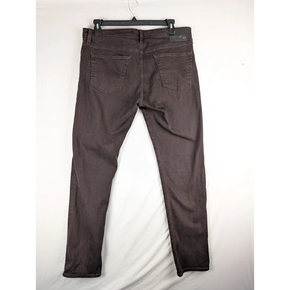 AG Adriano Goldschmied The Tellis Jeans Mens 36R Brown Modern Slim Fit Denim